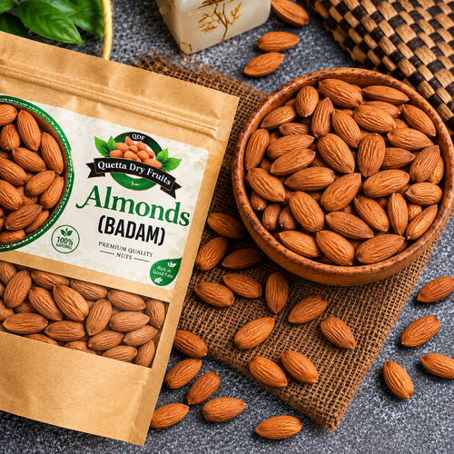 Premium Quality Without Sheel Almonds (Badam) – Quetta Dry Fruits
